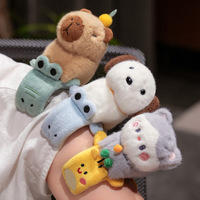 Bracelets à claquer amusants avec des motifs de capybara, de chat et de chien, jouet en peluche, cadeau et objet de collection