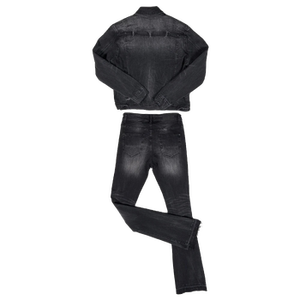 Pantalones vaqueros de alta calidad 2 piezas Jean Denim Set Hombres - Product Image 6