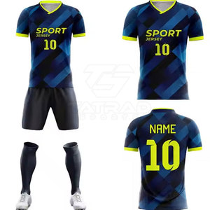Service OEM - Tenue de football pour hommes adultes - Légère, respirante, séchage rapide, 100% polyester, vêtements d'entraînement, nouveau design, prix bas - Product Image 2