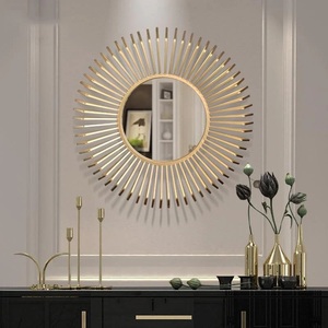 Hot Selling New Design Decorative Metal <b>Wall</b> <b>Mirror</b> Antique Finished Metal <b>Wall</b> <b>Mirror</b> Luxury <b>Wall</b> <b>Mirror</b> Wholesale. - Product Image 2