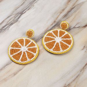 Boucles d'oreilles perlées de luxe faites à la main pour femmes Boucles d'oreilles brodées à la mode-Couture de croix et artisanat de couture - Product Image 4
