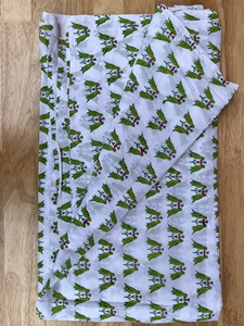 Haute qualité Sanganeri oiseau-bloc imprimé coton robe tissu doux artisanat fait à la main matériel pour garçons décor à la maison revêtements - Product Image 2