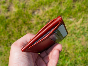 Porte-cartes en cuir véritable personnalisé léger de haute qualité Porte-cartes pour hommes Poche portefeuille Mini Smart Slim en cuir - Product Image 5