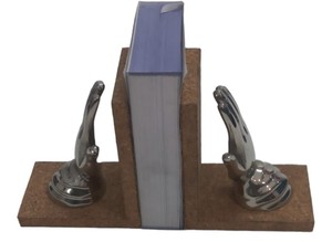 Prachtige Motorboekensteunen Tafelgerei Pronkstuk Boekensteun Voor Tijdschrift En Kranten Organisator Elegant Boek Eindigen In De Beste Prijs