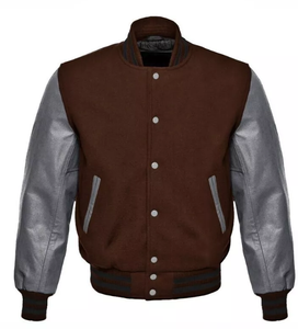 Personalizar lana Varsity Puffer chaqueta para los hombres transpirables al por mayor chaquetas de invierno OEM Letterman chaquetas fabricante - Product Image 1