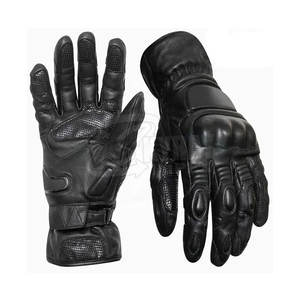 2024 Diseño personalizado de alta calidad de los hombres a prueba de viento de cuero Guantes de moto en stock para carreras y Deportes de uso al por mayor - Product Image 1