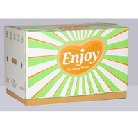 Boîte d'emballage de fruits en carton ondulé imprimé en vente chaude, emballage écologique pour fruits cadeaux, disponible à bon prix