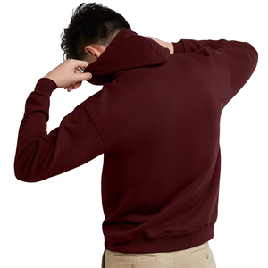 Sweat-shirts à capuche unisexes en coton 100% de haute qualité, couleurs personnalisées, surdimensionnés, lourds, broderie personnalisée - Product Image 2