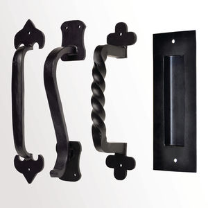 Poignée de porte en métal forgé noir, style vintage ange, design multifonctionnel écologique pour la décoration des maisons et des villas - Product Image 2