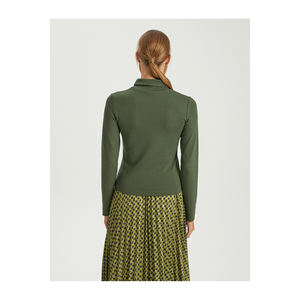 Chemise à col roulé en mélange de viscose pour femmes BGN, confortable et élégante, fabriquée en Turquie - Product Image 4