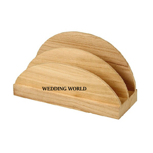 Porte-serviettes en bois décoratif de table meilleure vente porte-mouchoirs fait à la main porte-serviettes en bois classique élégant de luxe - Product Image 1