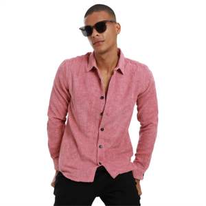 Elegante camisa de pana para hombre con bolsillos en el pecho Un giro de moda en el botón clásico para un aspecto relajado - Product Image 2