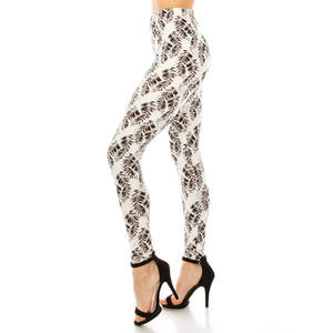 Leggings de yoga taille élastique Pantalon de yoga taille haute en polyester spandex respirant pour femmes Leggings longs sexy à motif solide taille XXL - Product Image 4