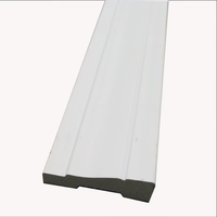 Rodapié PS moderno de Venta caliente, rodapié de PVC blanco, moldeado de poliestireno decorativo con función impermeable y antiestática
