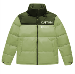 Veste matelassée en duvet de haute qualité personnalisée pour l'hiver 2025, veste à bulles pour homme - Product Image 1