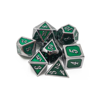 Ensemble de dés D12 en métal sculpté en forme de polyèdre pour jeux de rôle et de société avec logo personnalisé