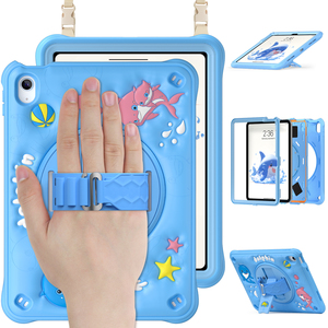 Custodia Protettiva per Tablet da 10.9 Pollici, Portatile e Adatta ai Bambini, in Silicone e PC, con Tracolla e Porta Penna - Product Image 3
