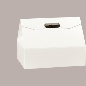 Papel de Fibra Blanco para Asas de Cajas, Cartón Marfil Personalizable para Snacks, Capacidad 750gr/1kg, 335x235x250 mm, 10 Unidades, Autoadhesivo - Product Image 1