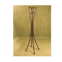 Support de plante en fil métallique chromé durable pour fleurs artificielles, offre un support ferme, design doux et subtil pour les jardins d'intérieur