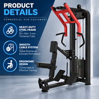 Appareil de musculation pectorale BN Commercial pour centre de fitness et centre d'entraînement sportif, machine de pression pectorale assise