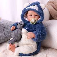 Poupées Reborn Babeside Aiden de 20 pouces, souriantes, avec tête en vinyle et corps en tissu, poupée de mode, jouet doux, mini jouet pour filles
