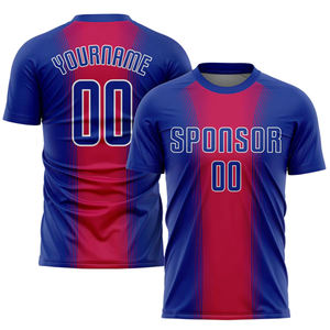 เครื่องแบบฟุตบอลแบบระเหิดสำหรับเยาวชนชุดฟุตบอลแห้งเร็วระบายอากาศได้ดีพร้อมชื่อทีมและจำนวน - Product Image 3