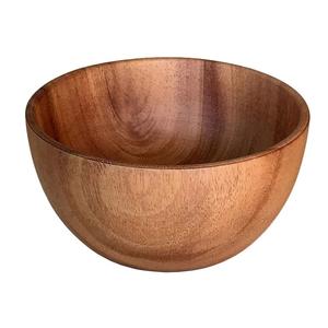 Cuenco de madera personalizado para ensalada, sopa, pasta, para bodas y fiestas, hecho a mano en la India con servilleteros - Product Image 2