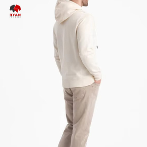 Pull-over à capuche décontracté pour hommes avec logo personnalisé Streetwear polaire respirant avec poches pour l'hiver - Product Image 6