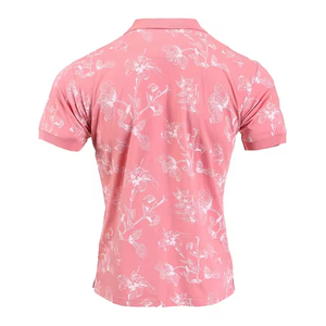 Hombres de alta calidad para Polo con manga corta transpirable Casual Color sólido desgaste al por mayor - Product Image 3