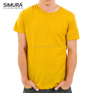 T-shirt en coton à épaules tombantes, col rond, manches courtes, élégant, grande taille, écologique et respirant pour hommes, exporté du Bangladesh - Product Image 1