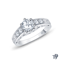 Bague semi-montée en or 14 carats avec accent en filigrane, vente en gros OEM, fabricant international de vente au détail