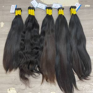2024 Producto más vendido de un donante, cabello humano vietnamita liso a granel, cabello Virgen sin procesar a precio mayorista - Product Image 6