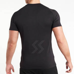 Camiseta de gimnasio para hombre de algodón 100%, secado rápido y cómoda, patrón sólido, ajuste holgado, venta en línea con MOQ bajo, ropa deportiva - Product Image 2