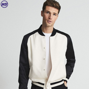 Nueva llegada 2025 al por mayor precio barato logotipo personalizado impresión nuevo diseño alta calidad hombres chaqueta de satén - Product Image 2