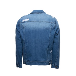 Chaqueta vaquera para hombre personalizada al por mayor, ropa de calle, abrigos vaqueros delanteros con botones a la moda, fabricante de fábrica - Product Image 3