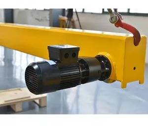 Carro de extremo de bloque en L motorizado de 7,5 toneladas para grúa aérea de una sola viga, equipo de elevación de carro de viaje industrial resistente - Product Image 1