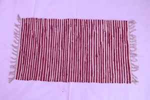 Alfombra trenzada a mano de algodón 100% grande Jacquard bordado patrón abstracto Felpudo de calidad Premium para sala de estar - Product Image 4