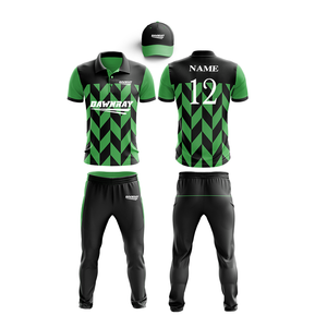 Ensemble de sublimation de cricket nom et numéro personnalisé | Hommes femmes jeunes cricket porte polo et pantalon tenue d'équipe complète - Product Image 3