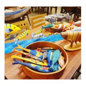 High Quality <b>Wooden</b> Fish Figurine Vietnam Supplier for Decoration and Souvenir Wholesale - Product Image 1