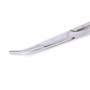 คีมหนีบกันยุงแบบโค้งสแตนเลสขนาด12.5ซม. คีมหนีบสำหรับผ่าตัด - Product Image 5