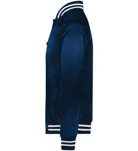 Chaqueta universitaria de satén hecha a medida para hombre Precio al por mayor Chaquetas universitarias de satén para hombre Precio más vendido Chaquetas universitarias de satén - Product Image 3