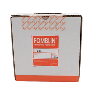Solvay Fomblin Z 03 Perfluoropolieter (PFPE) Fluidos de lubricación de alto vacío Embalaje original Caja de 5kg Suministro global confiable - Product Image 1