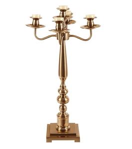 Candélabre en aluminium de concepteur poli brillant pour le bougeoir de pièce maîtresse de partie de décor de salon de haute qualité. - Product Image 4