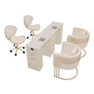 Professioneller Moderner Maniküretisch mit Staubabsaugung und LED-Lampe Robuster Nageltisch für Salon Spa Mall Schönheitsmöbel - Product Image 1