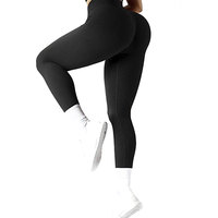 Leggings Deportivos Casuales de Invierno para Mujer, Cintura Media, Transpirables, de Fibra de Bambú, Hechos en Pakistán, 180g, Hasta la Rodilla, Diseño Liso
