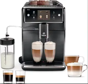 Mesin Espresso otomatis Super Saeco Xelsis Harga terbaik-sistem susu LatteDuo, 15 jenis kopi, 6 profil pengguna,