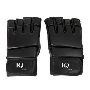 Guantes de MMA con dedos abiertos para grappling y golpes, con correa ajustable y ajuste cómodo - Product Image 1