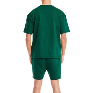 Venta al por mayor temporada de verano estilo casual Tallas grandes pantalones cortos para hombres y camisetas personalizar la impresión del logotipo de dos piezas conjuntos de pantalones cortos para hombres - Product Image 2