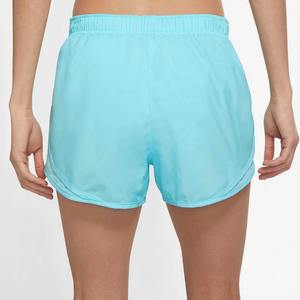 Pantalones cortos de entrenamiento informales con cordón de doble capa para mujer, pantalones cortos transpirables de secado rápido, Panel de malla lateral caliente de poliéster para Yoga y gimnasio - Product Image 4