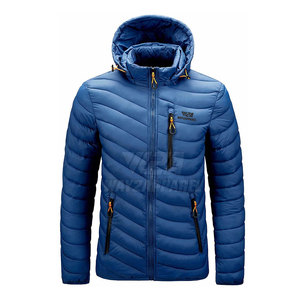 Veste d'hiver sur mesure avec votre propre logo pour hommes, veste imperméable et décontractée, couleur unie - Product Image 1